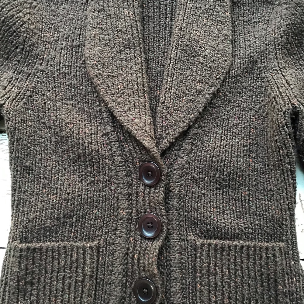 Nordstrom Caslon Dark Brown Cardigan - Picture 9 of 10